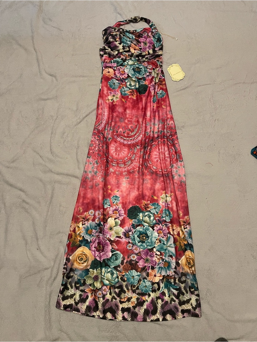 Miss Morena size medium halter dress